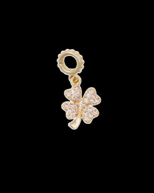 Tiny Four Leaf Clover Charm