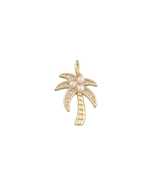 Pearl Coconut Tree Charm
