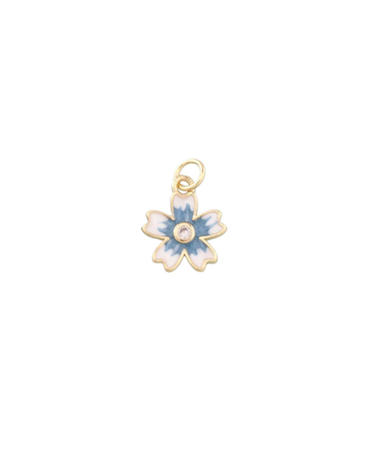 Blue Flower Charm