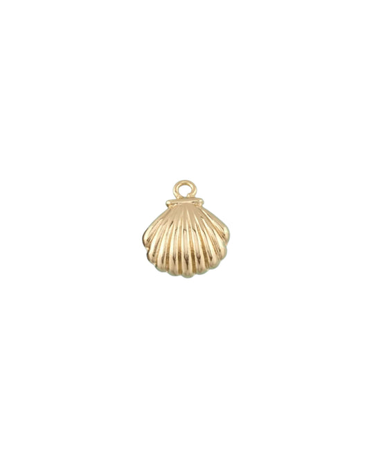 Gold Clam Shell Charm