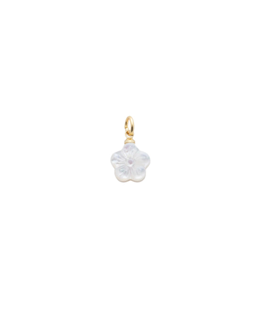Pearl Beachy Flower Charm