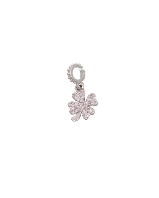 Silver Clover Charm