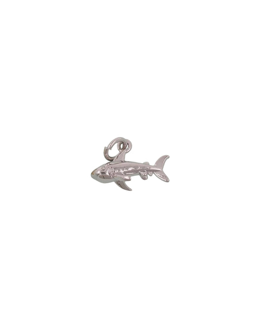 Tiny Silver Shark Charm