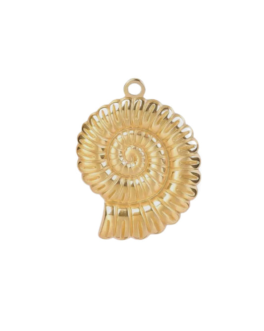 Big Spiral Shell Charm