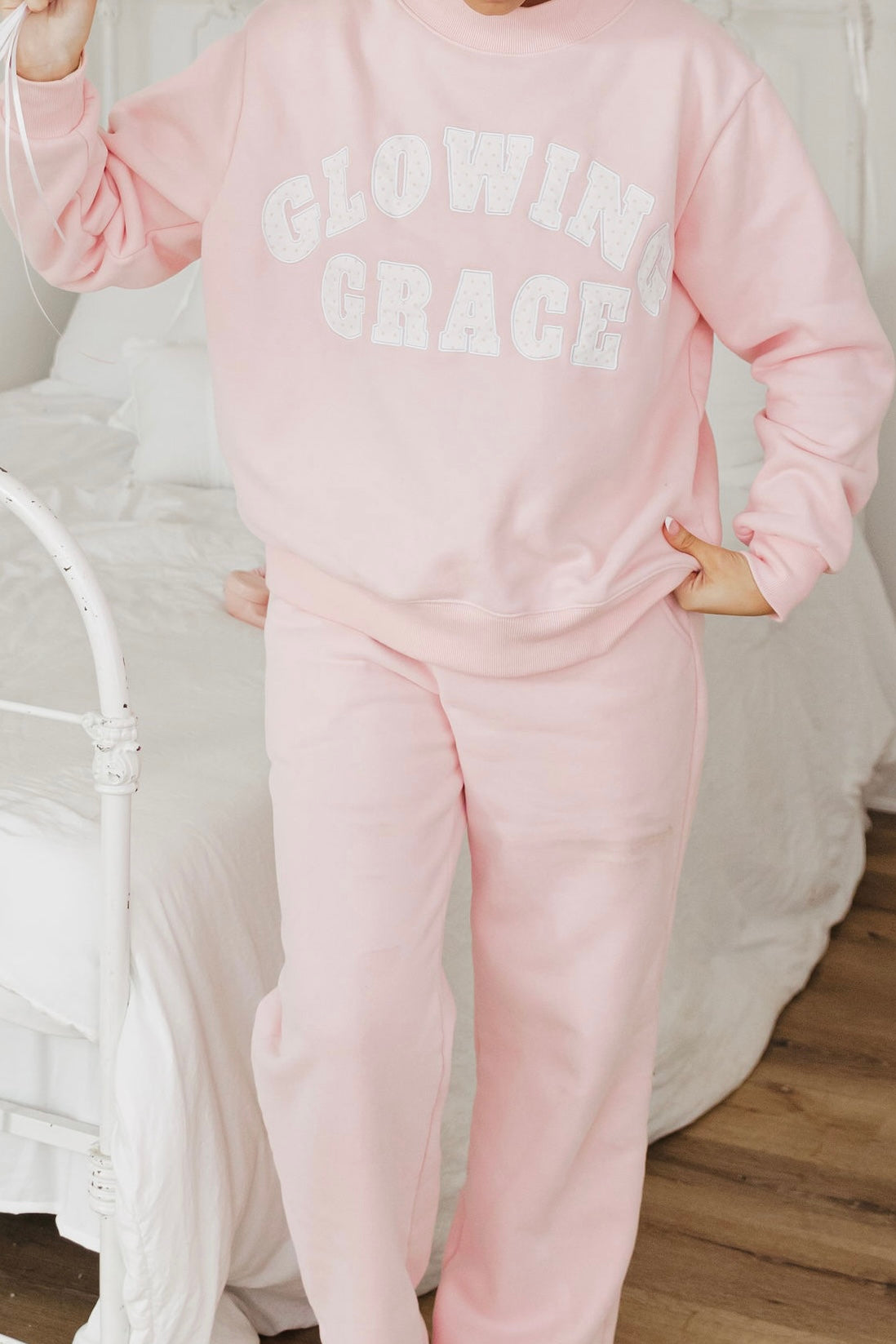 GG Pastel Pink Sweatpants