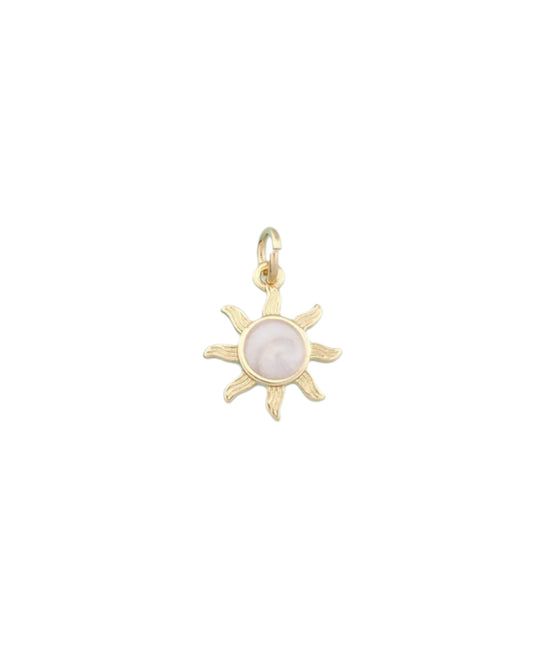 Tiny White Sun Charm
