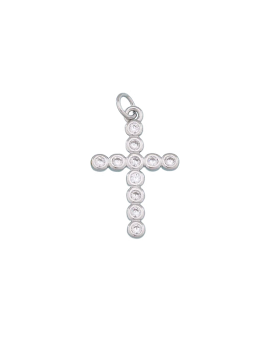 Silver Circle Shine Cross