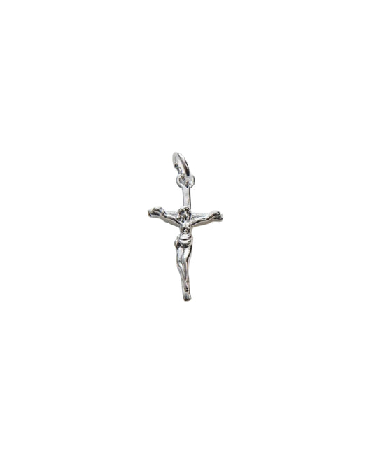 Silver Jesus on the Cross Charm