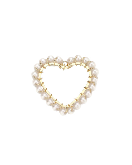 Pearly Heart Charm