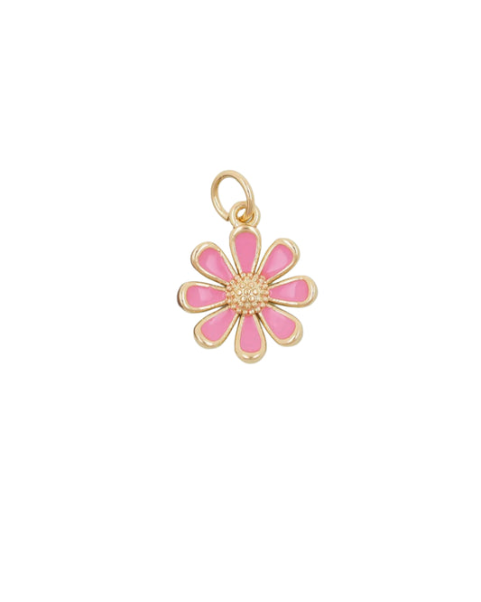 Pink Daisy Charm