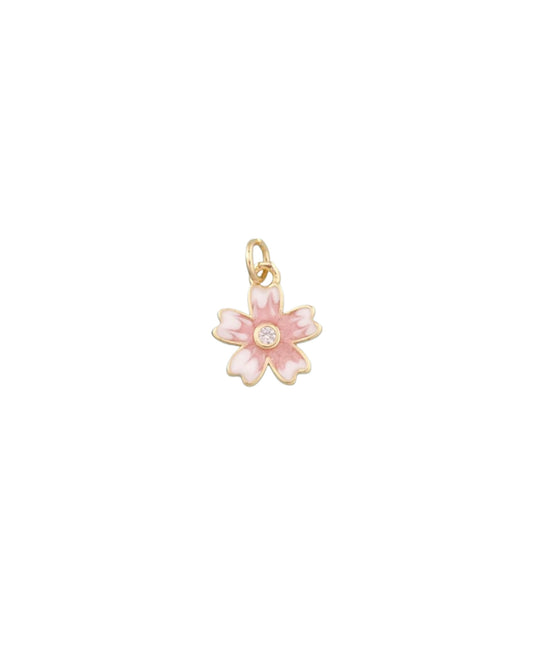 Pastel Pink Flower Charm