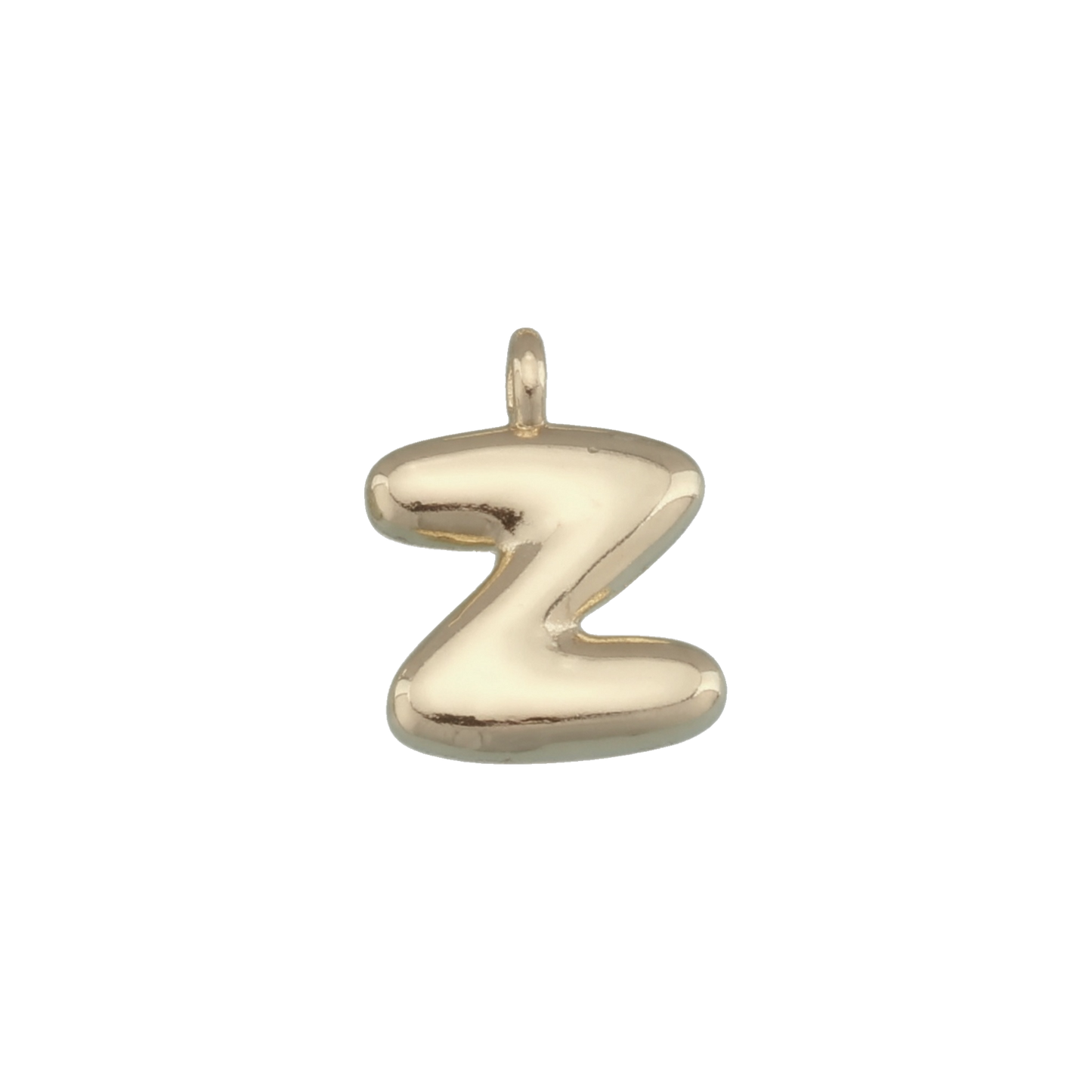 Gold Bubble Letter Charms