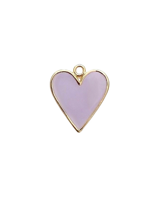 Light Purple Heart Charm