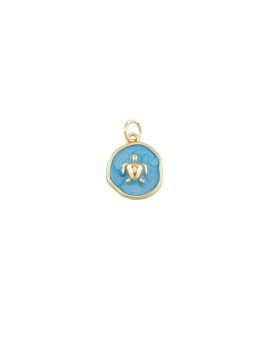 Blue Sea Turtle Charm