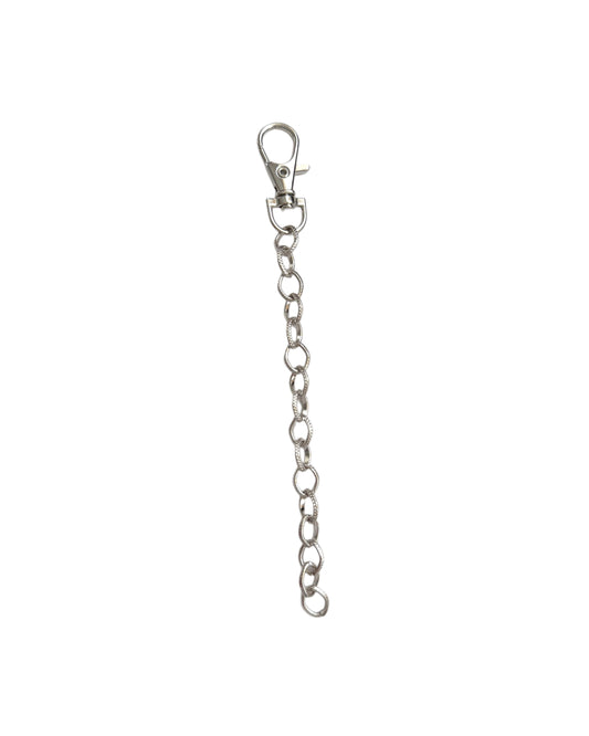 Silver Chunky Keychain Bag Charm Base
