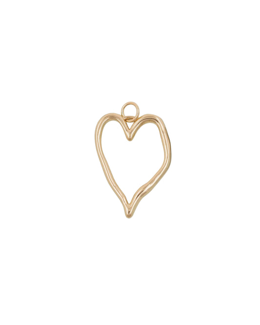 Wavy Heart Charm
