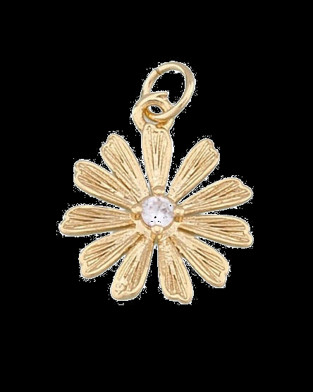 Gold Daisy Charm