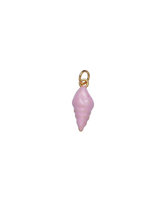 Pink Swirl Shell Charm