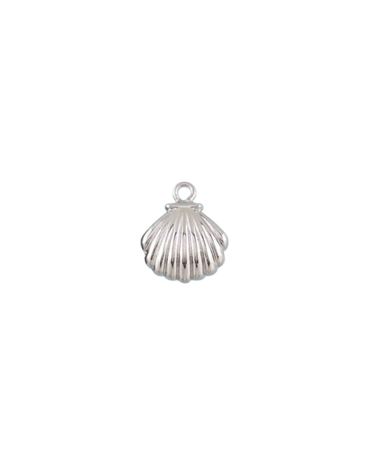 Silver Clam Shell Charm