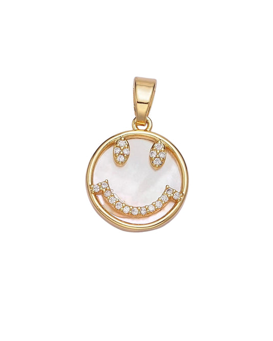 Pearl Smiley Charm