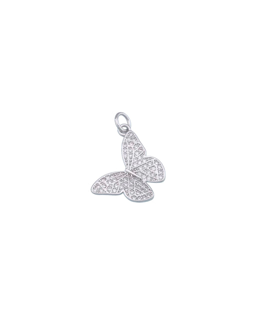 Silver Bliss Butterfly Charm
