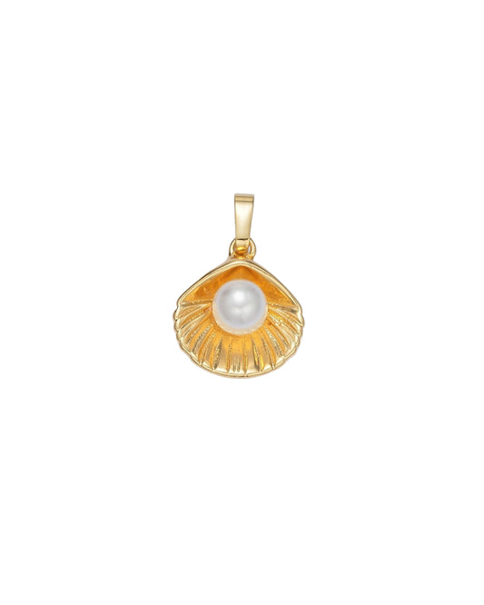 Pearl Clam Shell Charm