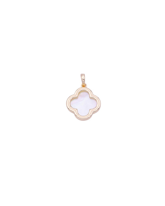 Tiny Pearl Clover Charm