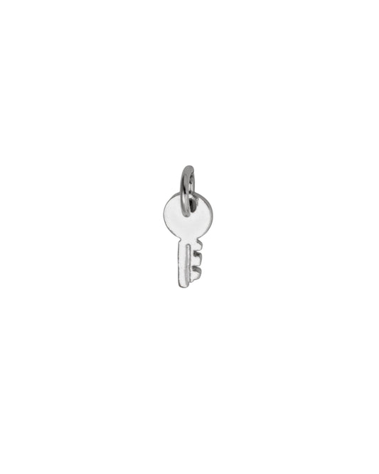 Silver Tiny Key Charm