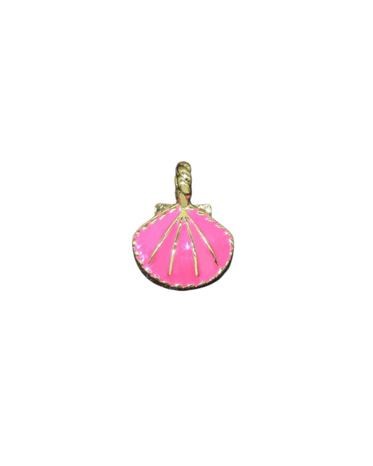 Hot Pink Shell Charm