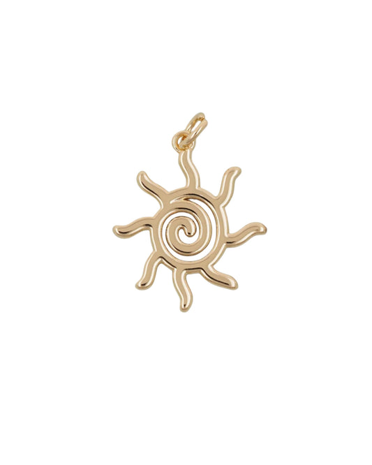 Swirl Sun Charm