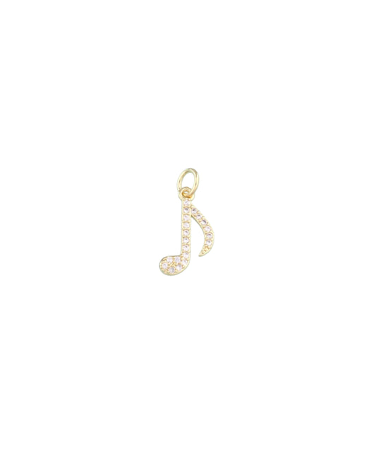 One Music Note Charm
