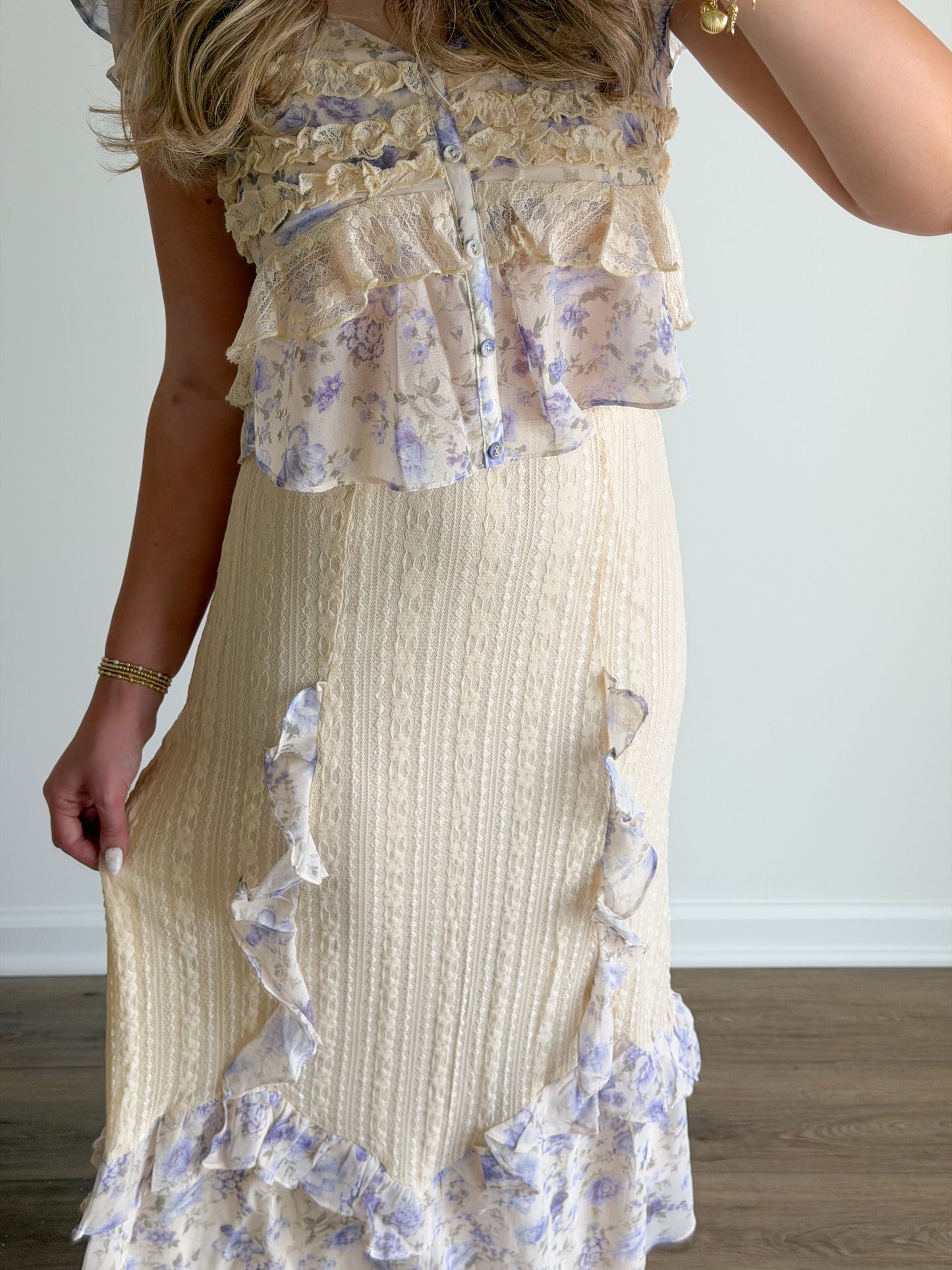 Lavender Lace Floral Set