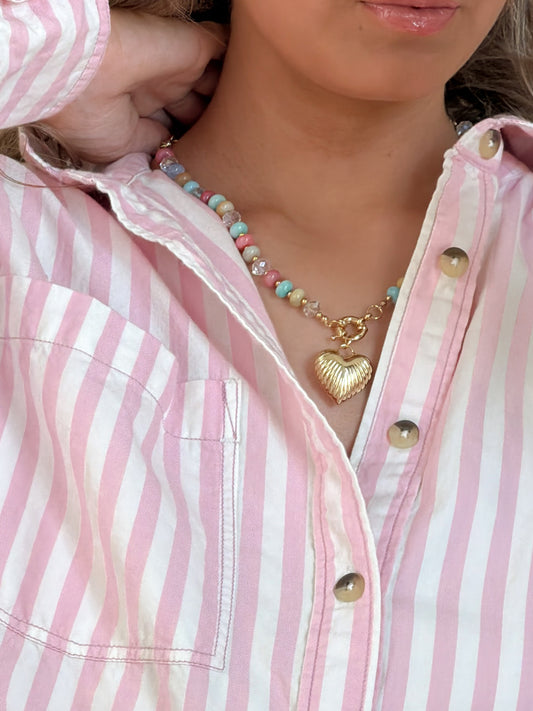 XOXO Beaded Necklace