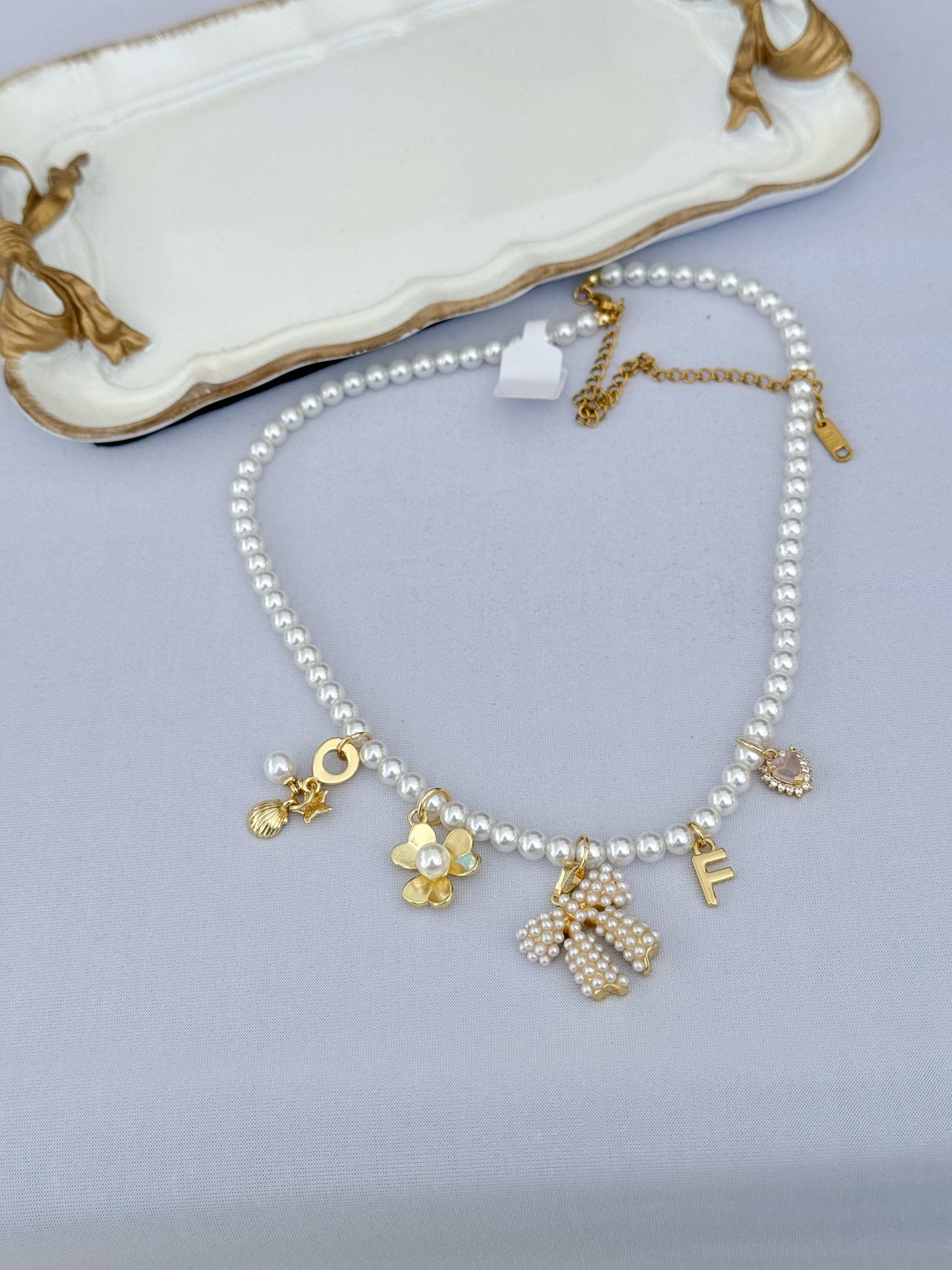 Pearl Bow Charm