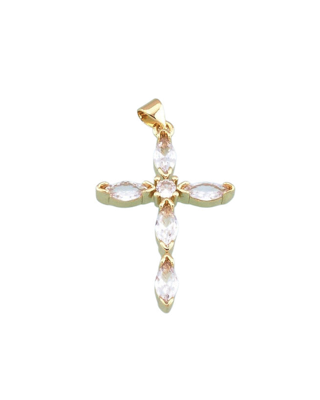 Cross Stone Charm