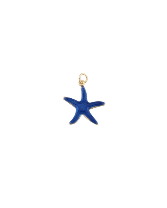Navy Blue Starfish Charm