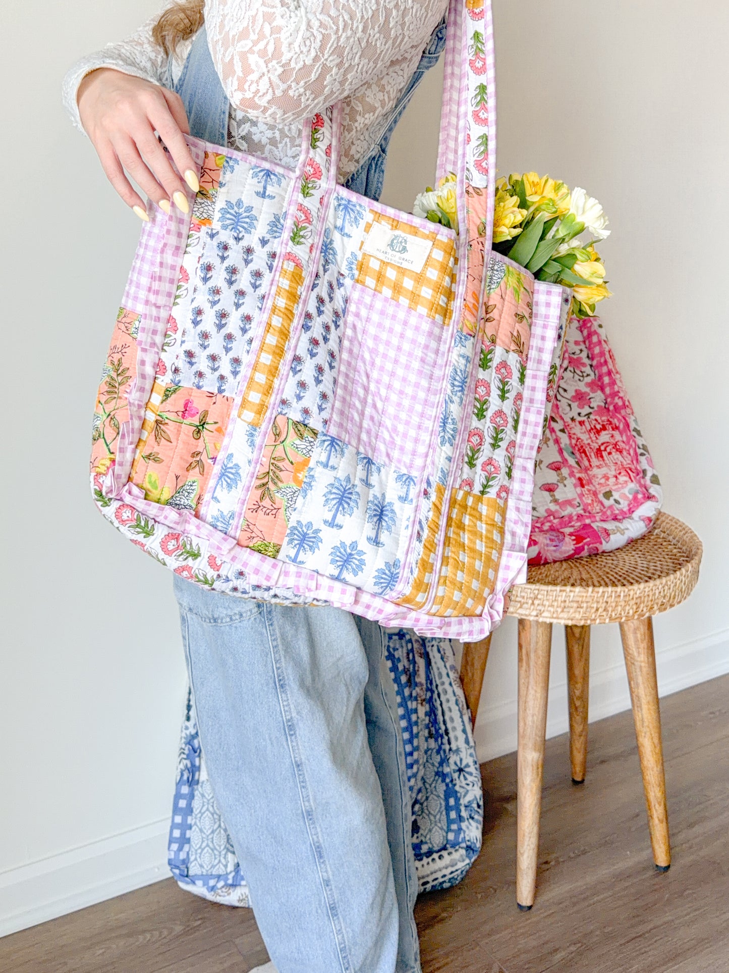 Sweet Lilac Patchwork Tote
