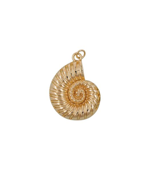 Chunky Spiral Shell Charm
