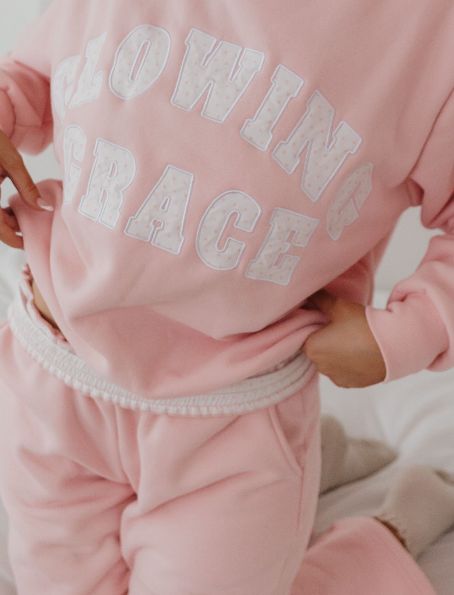 GG Pastel Pink Sweatpants