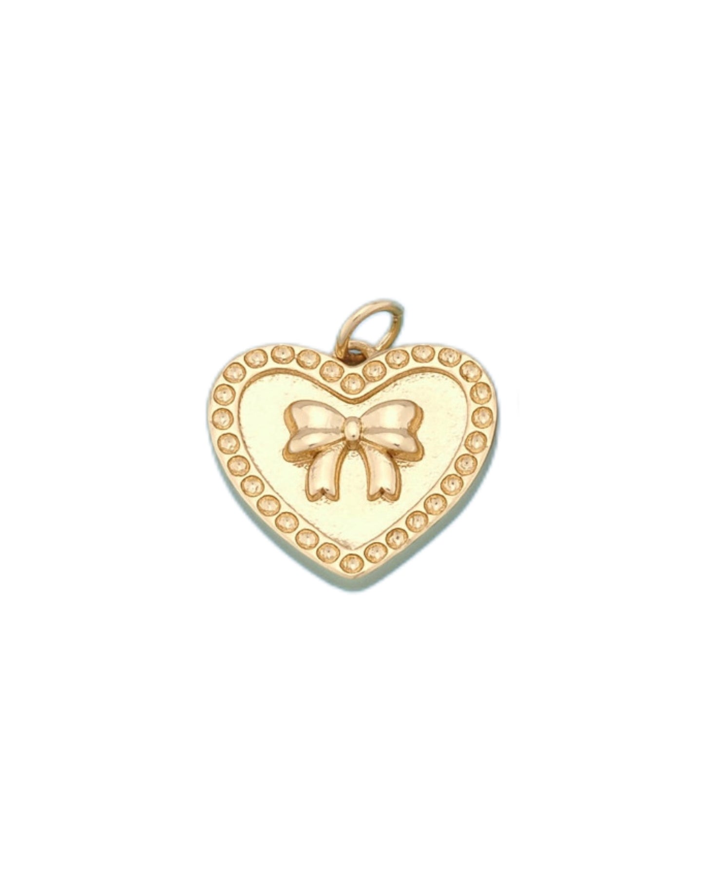 Bow Heart Charm