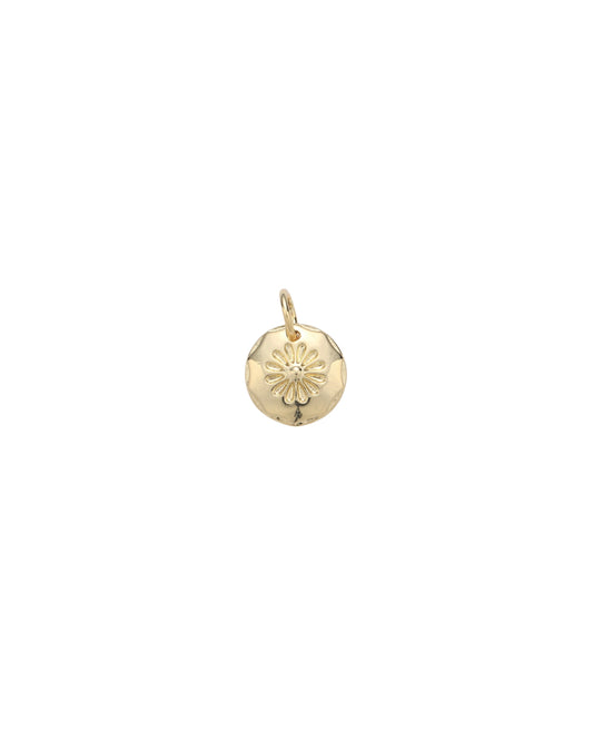 Tiny Flower Coin Charm