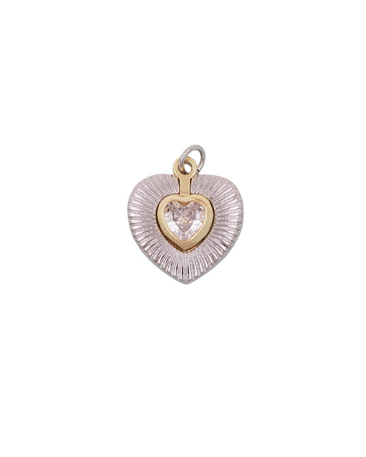 Silver and Gold Heart