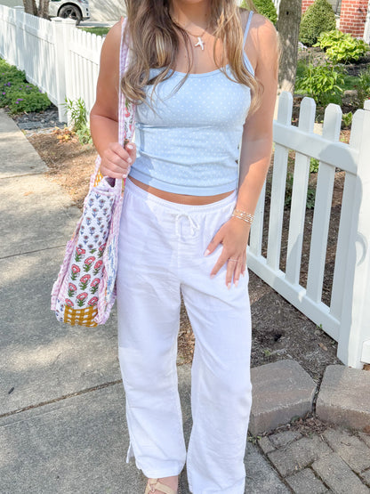 Blue Polka Dot Tank