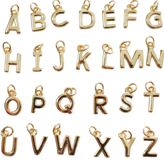 Gold Letter Charms