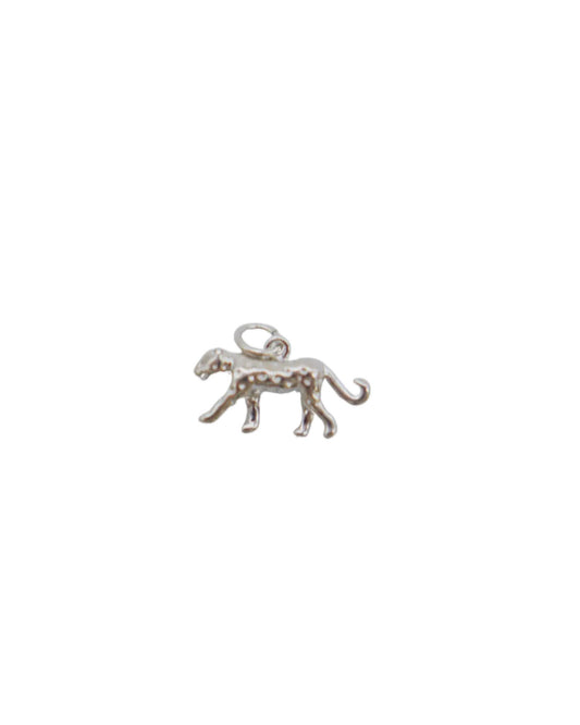 Silver Leopard Charm