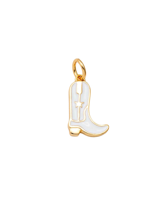 White Boot Charm