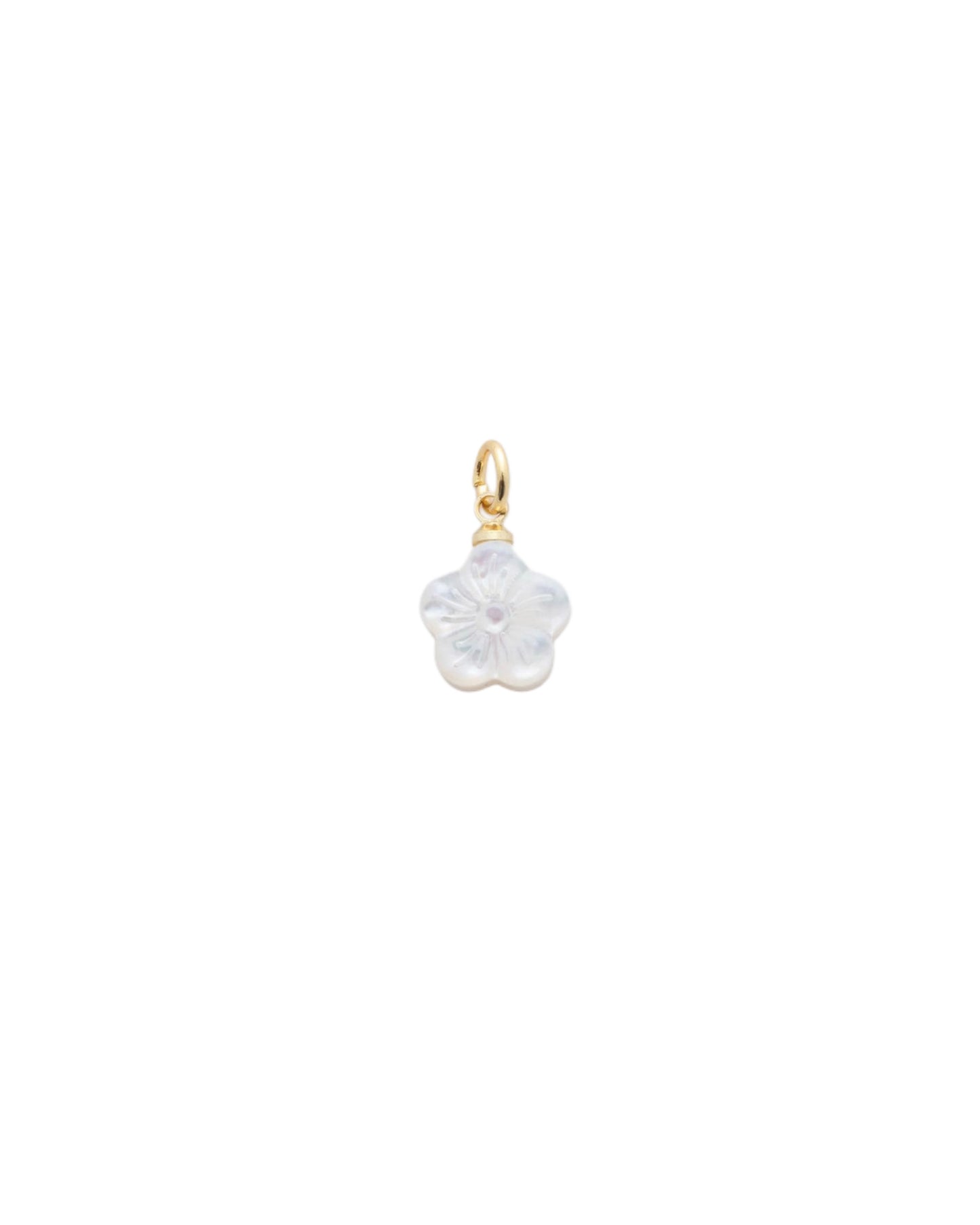Pearl Beachy Flower Charm