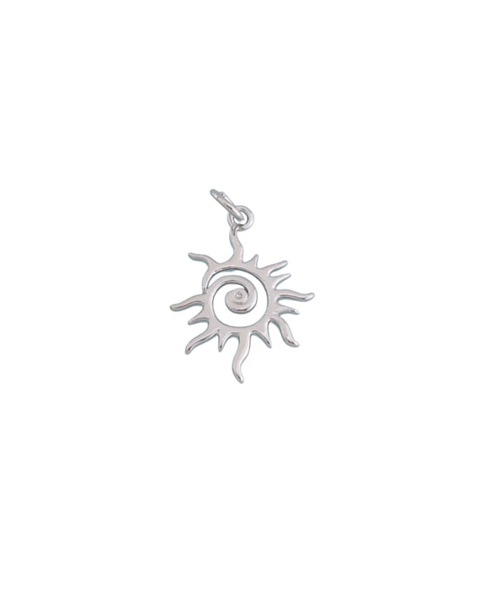 Silver Wild Sun Charm