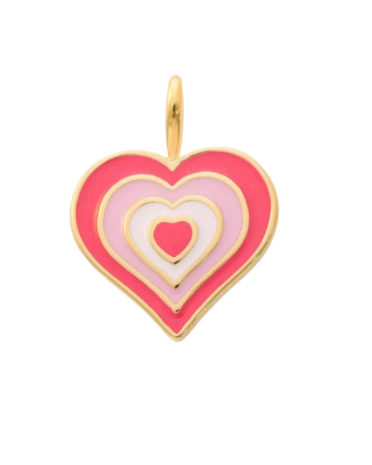 Colorful Heart Charm