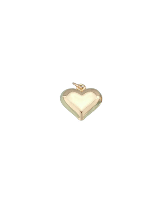 Small Puffy Heart Charm